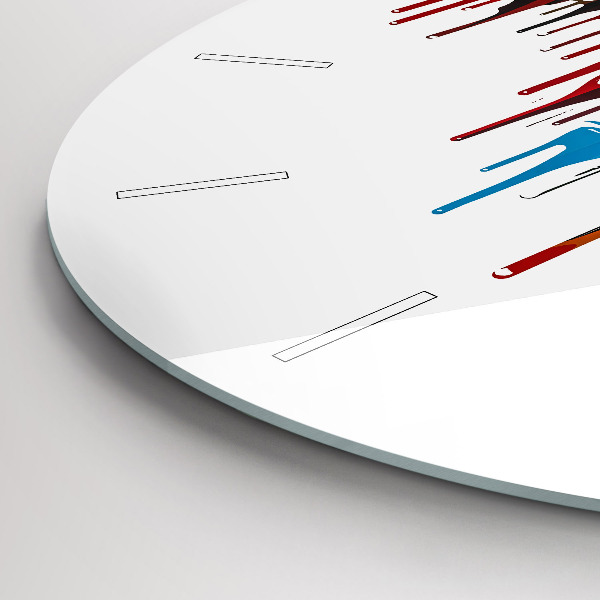 Zegar okrągły Kolorowa zebra