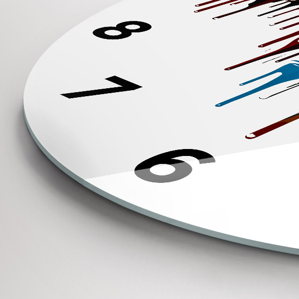 Zegar okrągły Kolorowa zebra