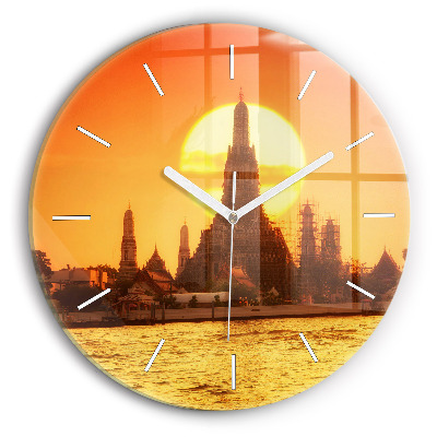 Zegar okrągły Wat arun Bangkok Tajlandia