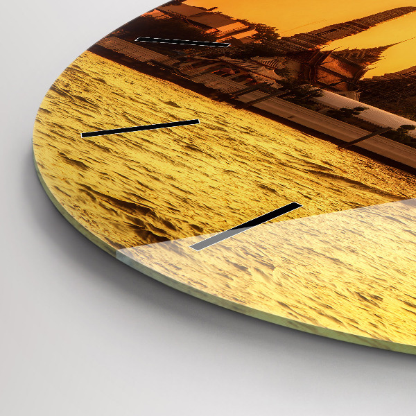 Zegar okrągły Wat arun Bangkok Tajlandia