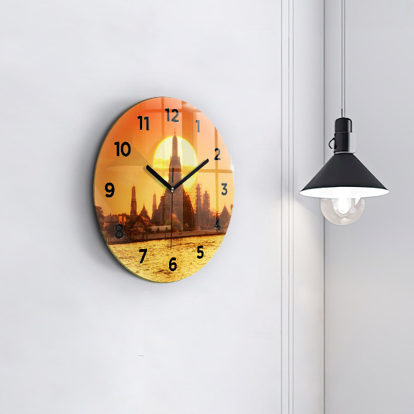 Zegar okrągły Wat arun Bangkok Tajlandia