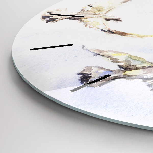 Zegar okrągły Lecące ptaki