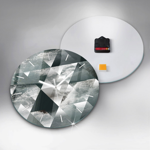 Zegar okrągły Abstrakcja morskie fale