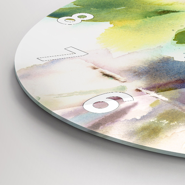 Zegar okrągły Róże w wazonie akwarela