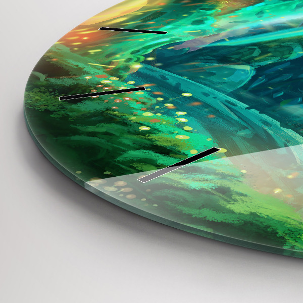 Zegar okrągły Dzieci w lesie