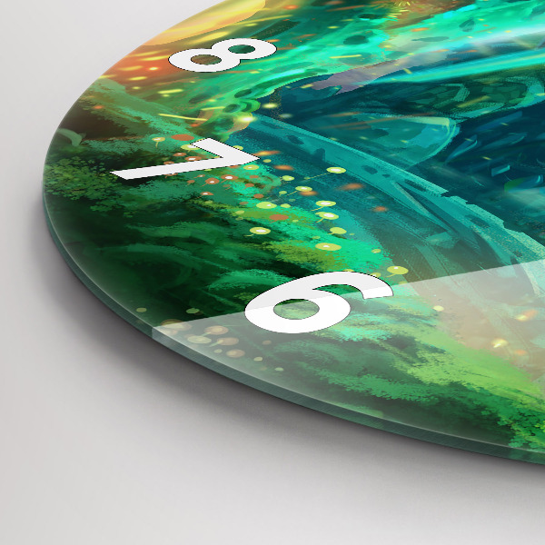 Zegar okrągły Dzieci w lesie