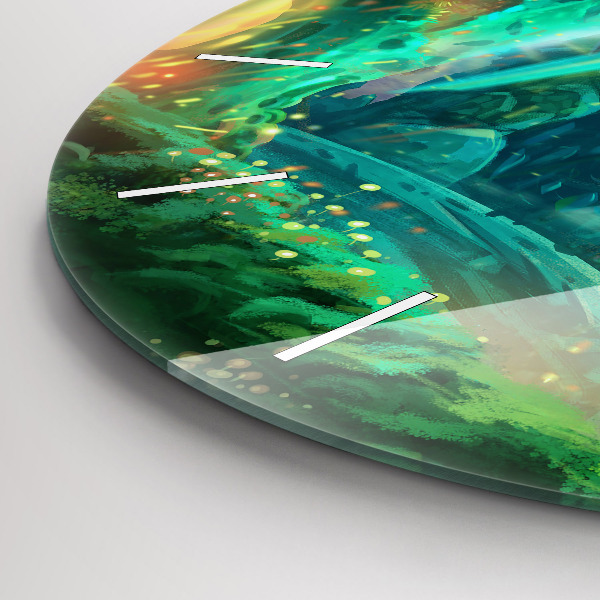 Zegar okrągły Dzieci w lesie