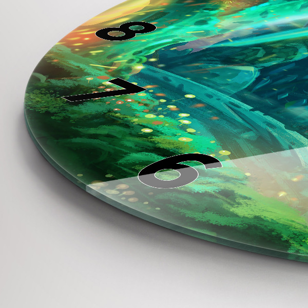 Zegar okrągły Dzieci w lesie