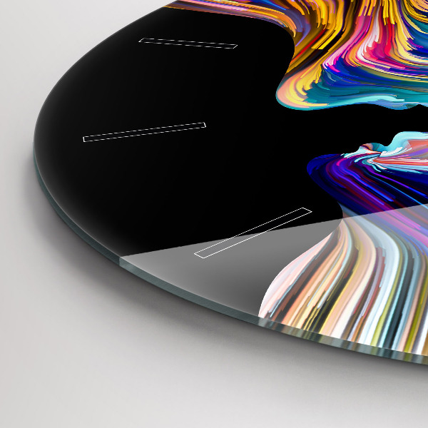 Zegar okrągły Emocjonalna sztuka