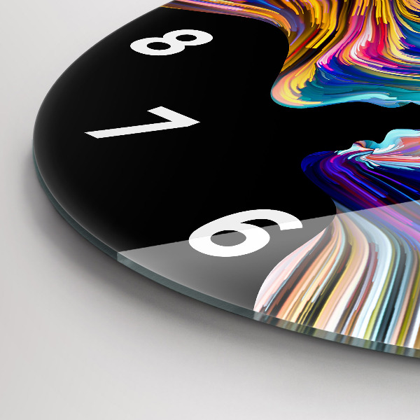 Zegar okrągły Emocjonalna sztuka