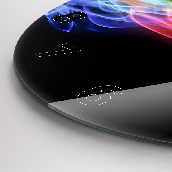 Zegar ścienny okrągły Abstrakcja kolorowe linie