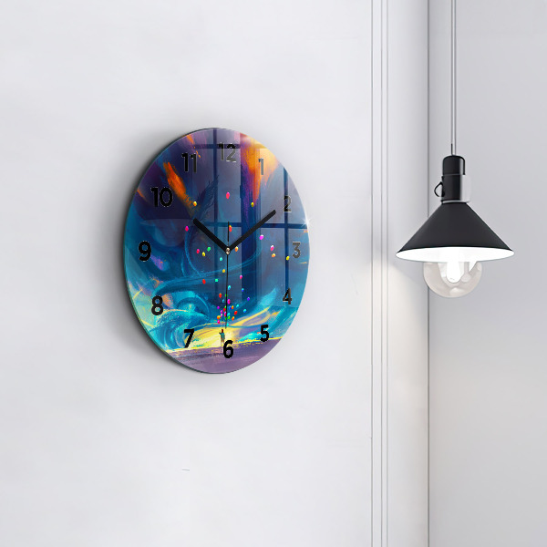 Zegar okrągły Dziecko i balony