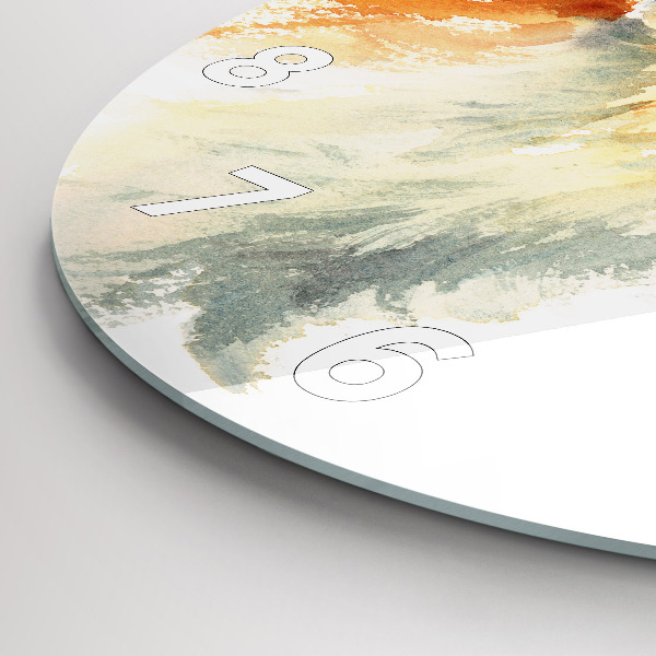 Zegar okrągły Akwarelowy młody lis