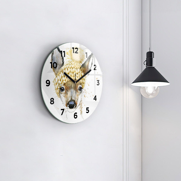 Zegar szklany okrągły Sarenka