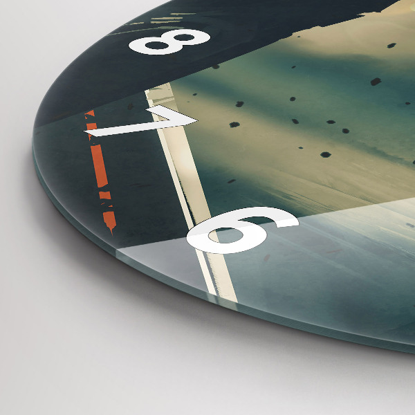 Zegar szklany okrągły Zabójcza broń gra