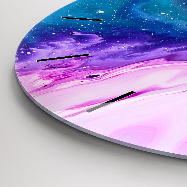 Zegar szklany okrągły Kolorowe tło