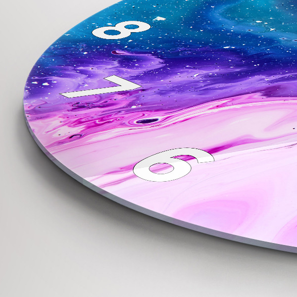 Zegar szklany okrągły Kolorowe tło