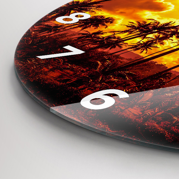 Zegar ścienny okrągły Tajlandia plaża Klong Prao