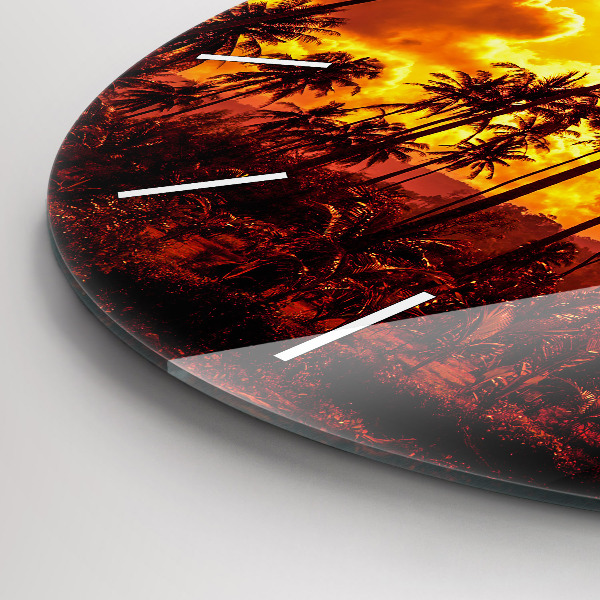 Zegar ścienny okrągły Tajlandia plaża Klong Prao