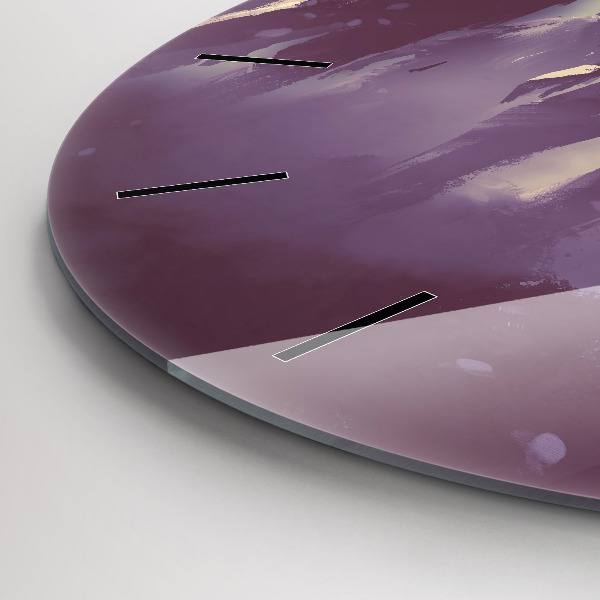 Zegar szklany okrągły Zombie w nocy – halloween