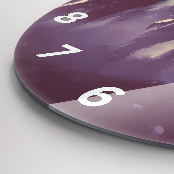 Zegar szklany okrągły Zombie w nocy – halloween