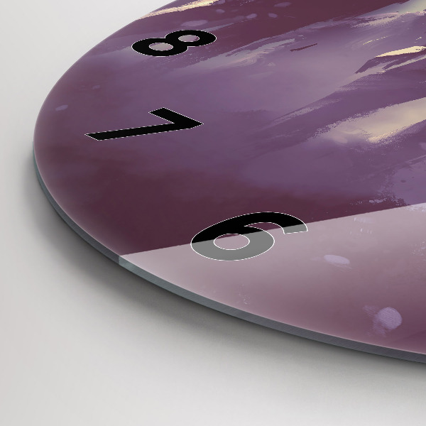 Zegar szklany okrągły Zombie w nocy – halloween