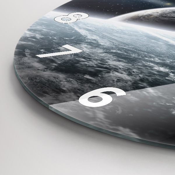 Zegar ścienny okrągły Kosmos i planety