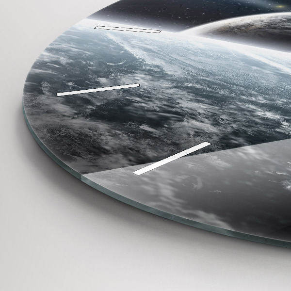 Zegar ścienny okrągły Kosmos i planety