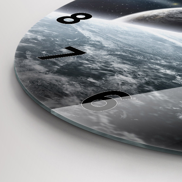 Zegar ścienny okrągły Kosmos i planety