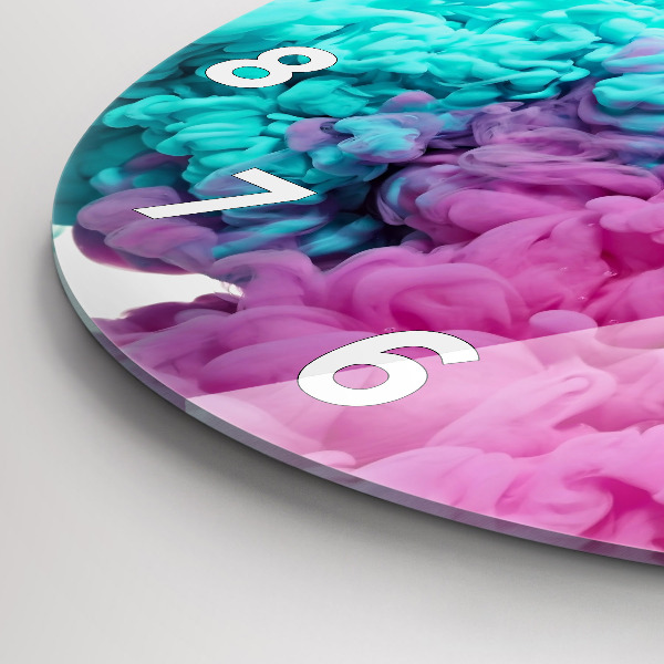 Zegar okrągły z nadrukiem Sztuka nowoczesna – plamy