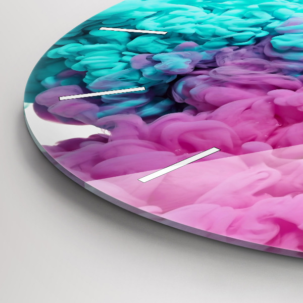 Zegar okrągły z nadrukiem Sztuka nowoczesna – plamy