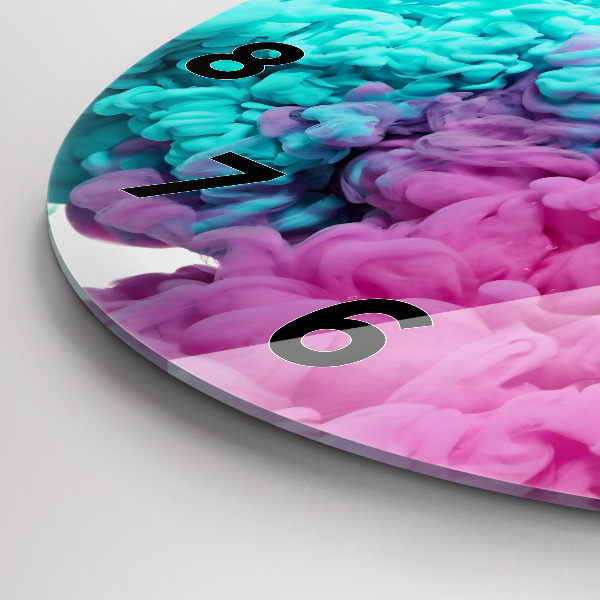 Zegar okrągły z nadrukiem Sztuka nowoczesna – plamy