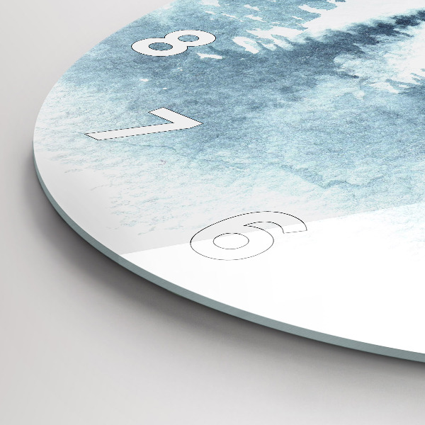 Zegar okrągły z nadrukiem Zimowy las