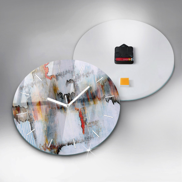 Zegar ścienny okrągły Abstrakcja