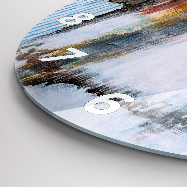 Zegar ścienny okrągły Abstrakcja