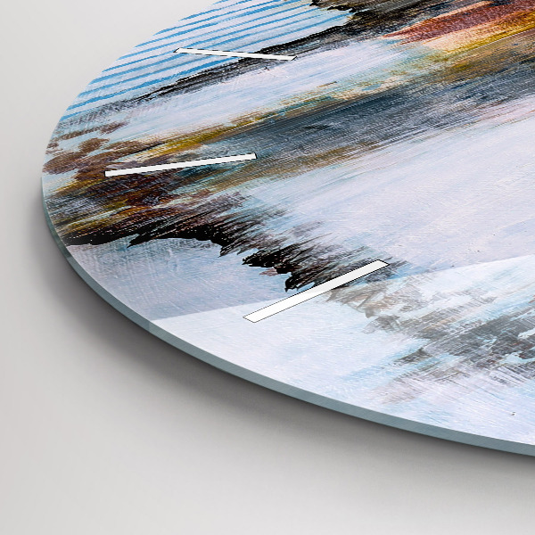 Zegar ścienny okrągły Abstrakcja