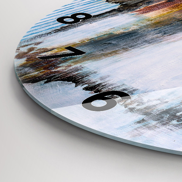 Zegar ścienny okrągły Abstrakcja