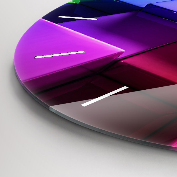 Zegar ścienny okrągły Kolorowe kostki