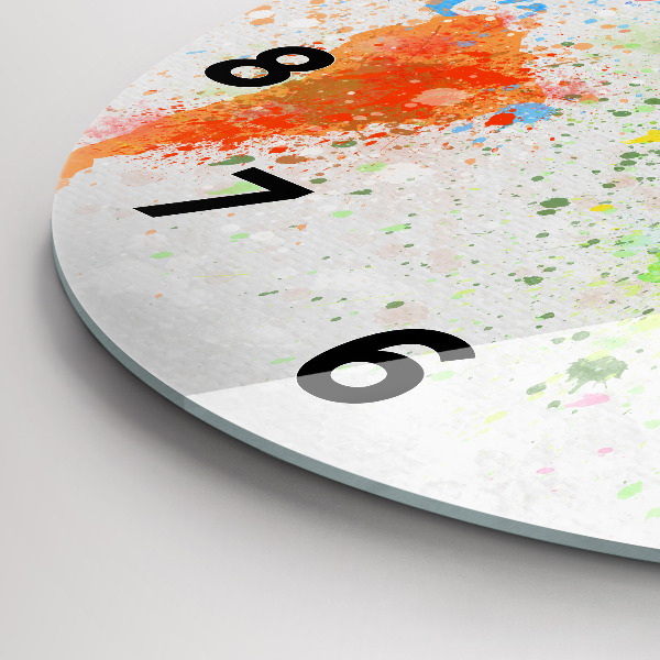 Zegar ścienny okrągły Mapa świata na papierze