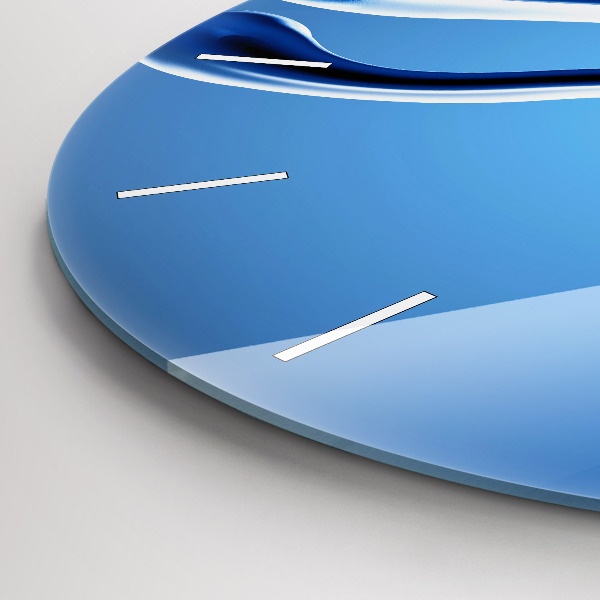 Zegar okrągły z nadrukiem Abstrakcja cieczy