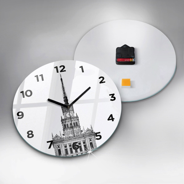 Zegar ścienny okrągły Pałac Kultury i Nauki