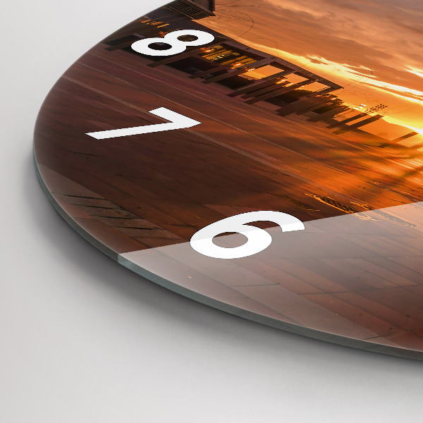 Zegar szklany okrągły Barcelona Park Olimpijski