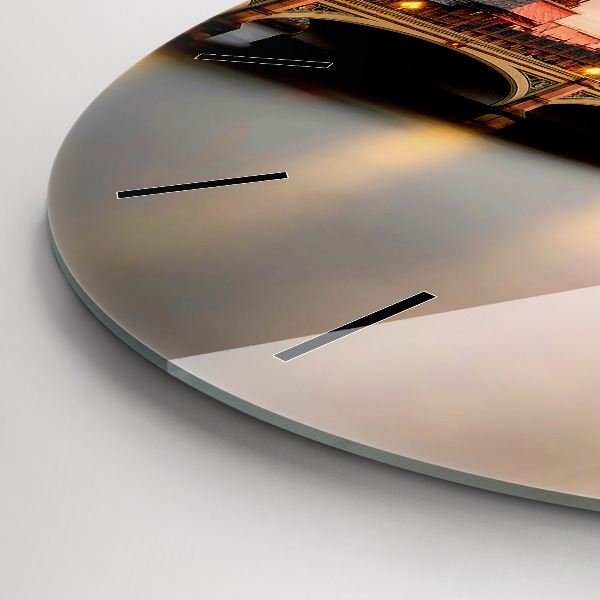 Zegar okrągły z nadrukiem Big Ben panorama Londynu