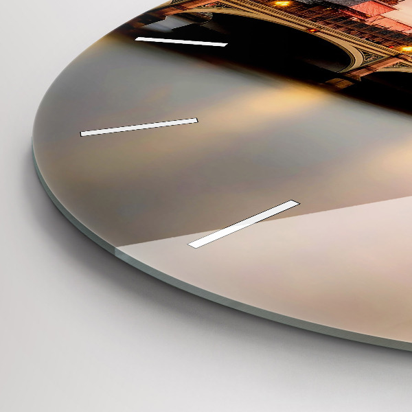 Zegar okrągły z nadrukiem Big Ben panorama Londynu