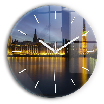 Zegar okrągły z nadrukiem Pałac Winchester Londyn