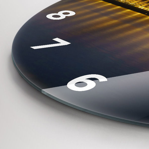 Zegar okrągły z nadrukiem Pałac Winchester Londyn