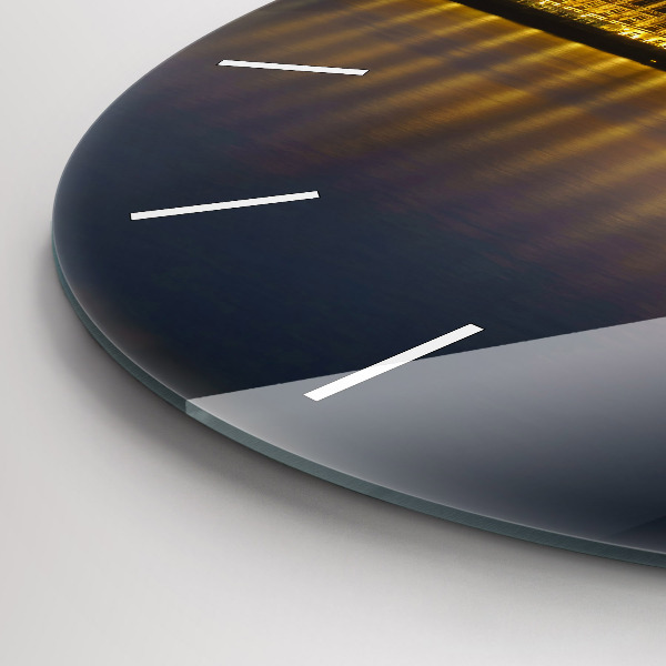 Zegar okrągły z nadrukiem Pałac Winchester Londyn