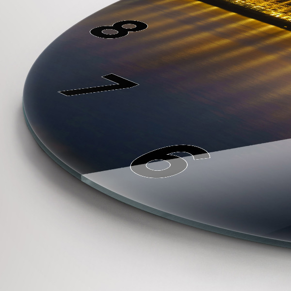 Zegar okrągły z nadrukiem Pałac Winchester Londyn