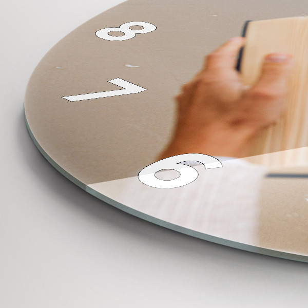 Zegar okrągły z nadrukiem Chwila z książką