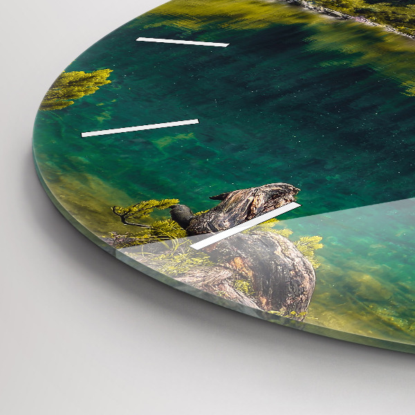 Zegar okrągły z nadrukiem Morskie Oko w Tatrach